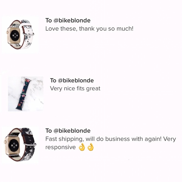 Floral Print Band Bracelet For Apple Watch 42mm - Picture 4 of 4